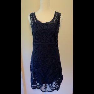Express Dress, Navy Blue Lace, Size Small